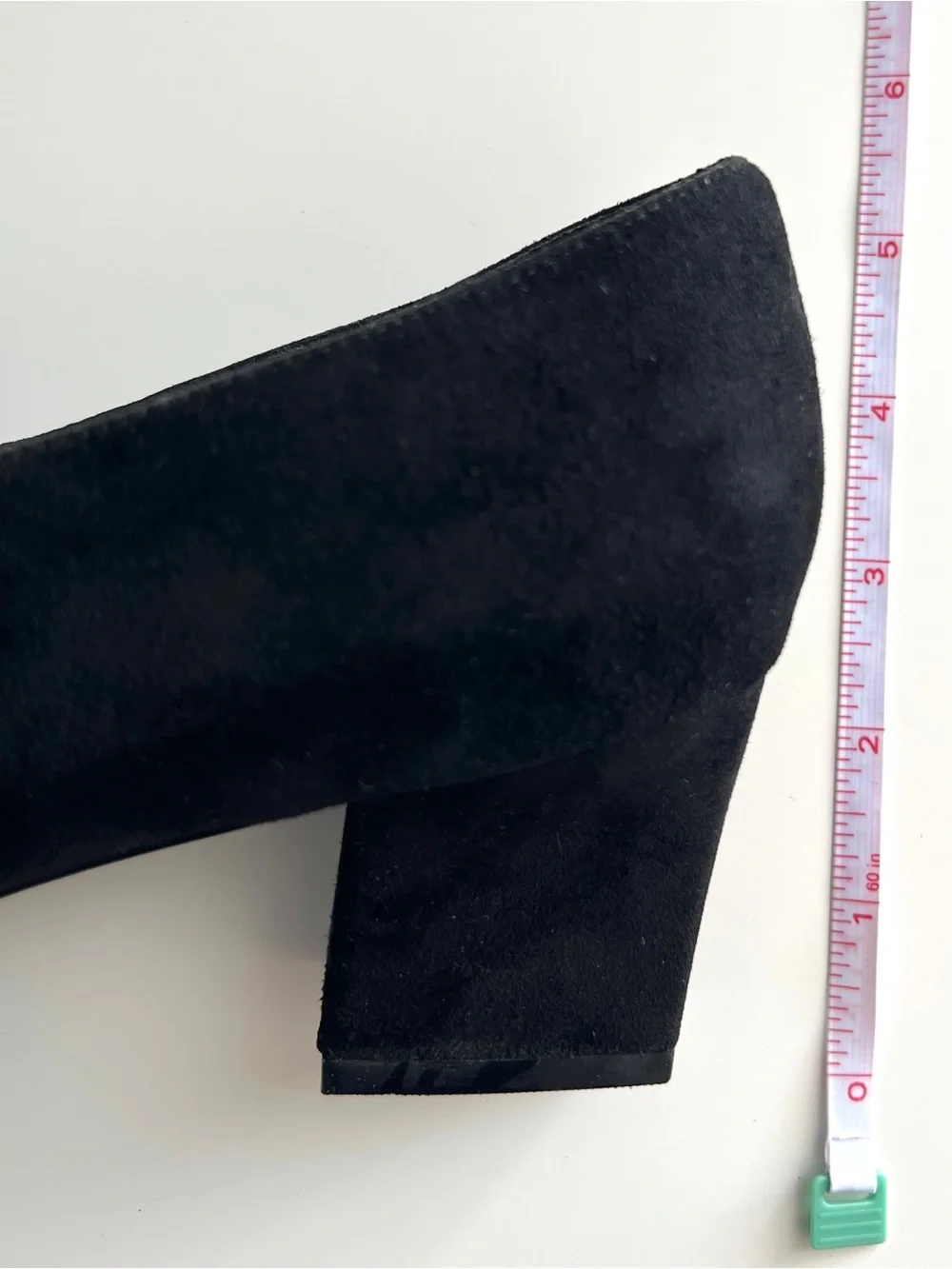 Karen Scott Riley Black Suede Leather Square Toe Block Heel Pumps Size 10M